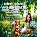 Picture благородная гиф-открытка, привет и хорошего денька