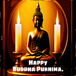 Postcard buddha purnima/vesak