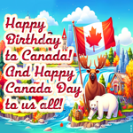 Postcard canada day