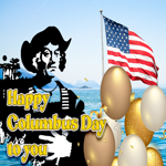 Postcard columbus day