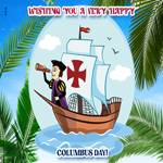 Postcard columbus day