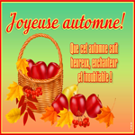 Postcard début de l'automne (équinoxe d'automne)