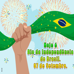 Postcard dia da independência do brasil