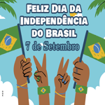 Postcard dia da independência do brasil