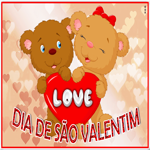 Postcard dia de são valentim