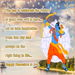 Postcard dussehra / vijaya dashami