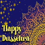 Postcard dussehra / vijaya dashami