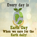 Postcard earth day