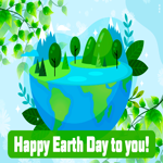 Postcard earth day