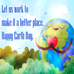 Postcard earth day