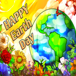 Postcard earth day