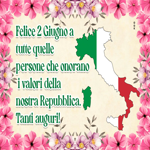 Postcard festa della repubblica