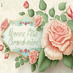 Postcard fête des grands-mères