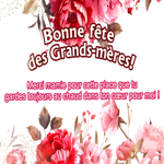 Postcard fête des grands-mères