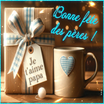 Postcard fête des pères