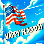 Postcard flag day