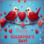 Postcard galentine's day