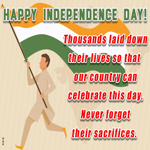 Postcard independence day