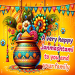 Postcard janmashtami