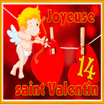 Postcard jour de la saint-valentin