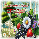 Picture летящая гиф-открытка, замечательной среды