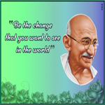 Postcard mahatma gandhi jayanti