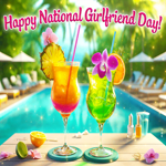 Postcard national girlfriend day