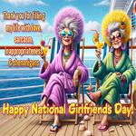 Postcard national girlfriend day