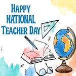 Postcard national teacher day