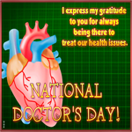 Postcard nat'l doctors day