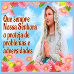 Postcard nossa senhora de lourdes