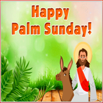 Postcard palm sunday