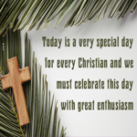 Postcard palm sunday