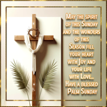 Postcard palm sunday