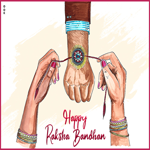 Postcard raksha bandhan (rakhi)