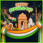 Postcard republic day