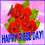 Postcard rose day