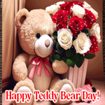 Postcard teddy day