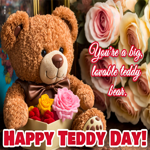 Postcard teddy day