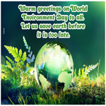 Postcard world environment day