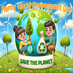 Postcard world environment day