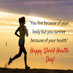 Postcard world health day