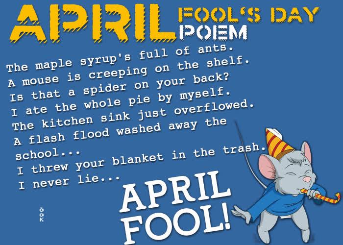 Postcard april fool's day