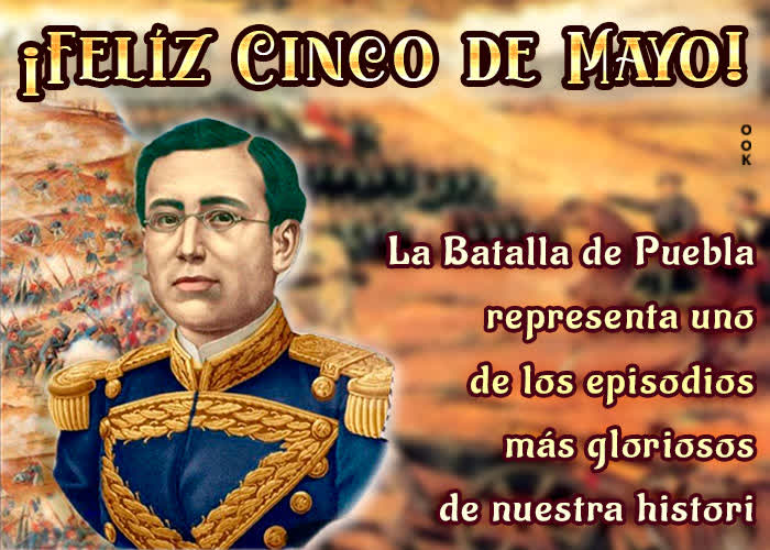 Postcard battle of puebla (cinco de mayo)