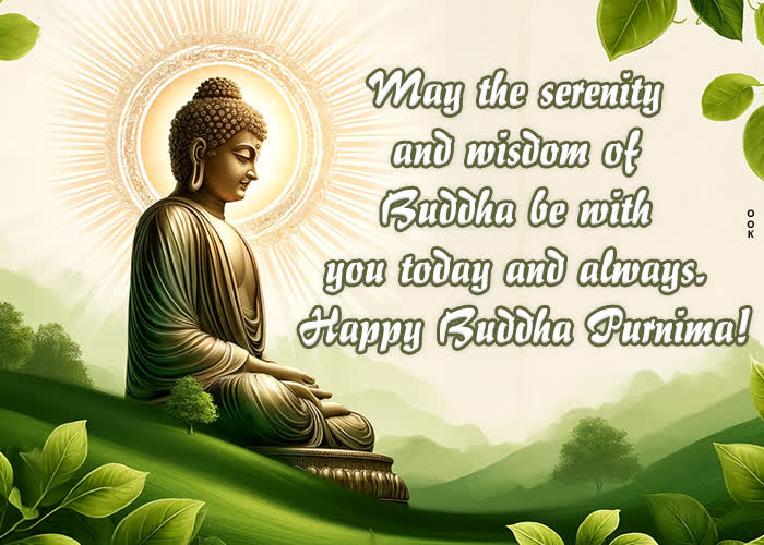 Postcard buddha purnima/vesak