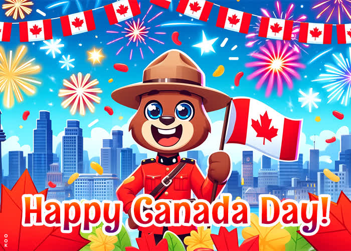 Postcard canada day