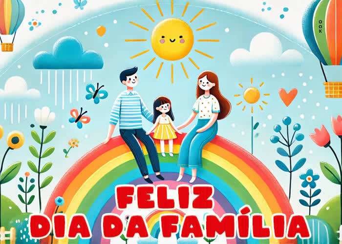 Postcard dia da família