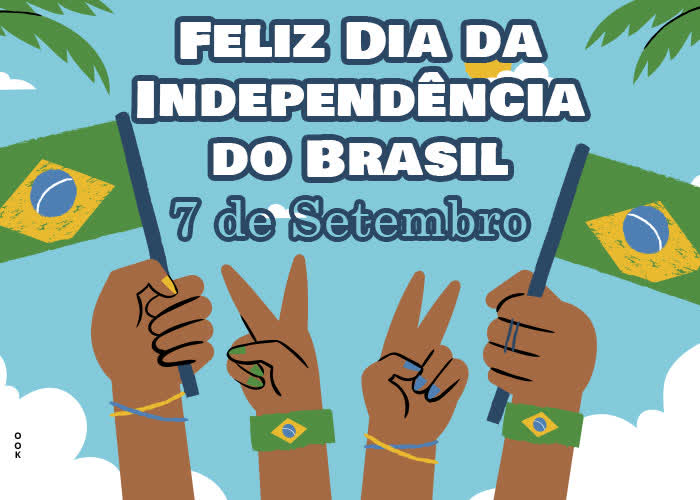 Postcard dia da independência do brasil