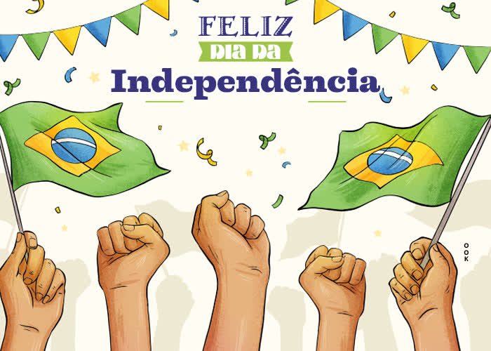 Postcard dia da independência do brasil