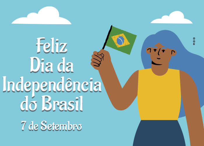 Postcard dia da independência do brasil